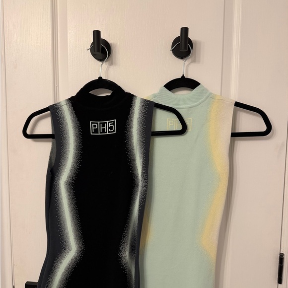 PH5 Wavy Asymmetrical Dress in Black & White - Picture 6 of 6